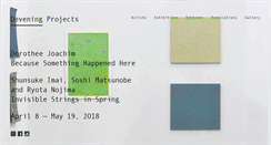 Desktop Screenshot of deveningprojects.com